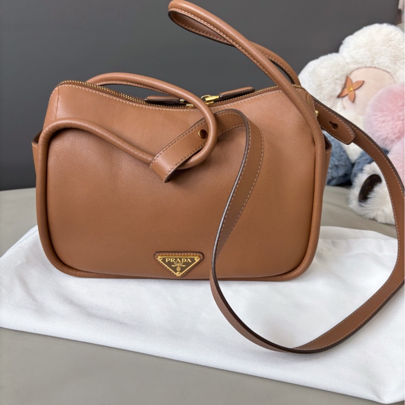 Prada Darling牛皮手提斜挎包 約25×18 輕微使用感 無明顯瑕疵,-3