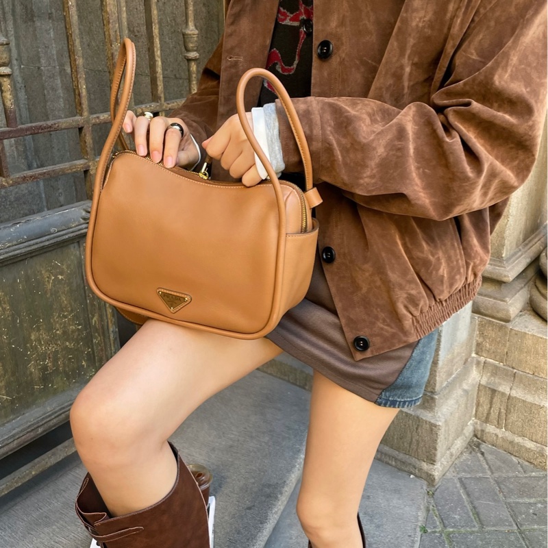 Prada Darling牛皮手提斜挎包 約25×18 輕微使用感 無明顯瑕疵,-13