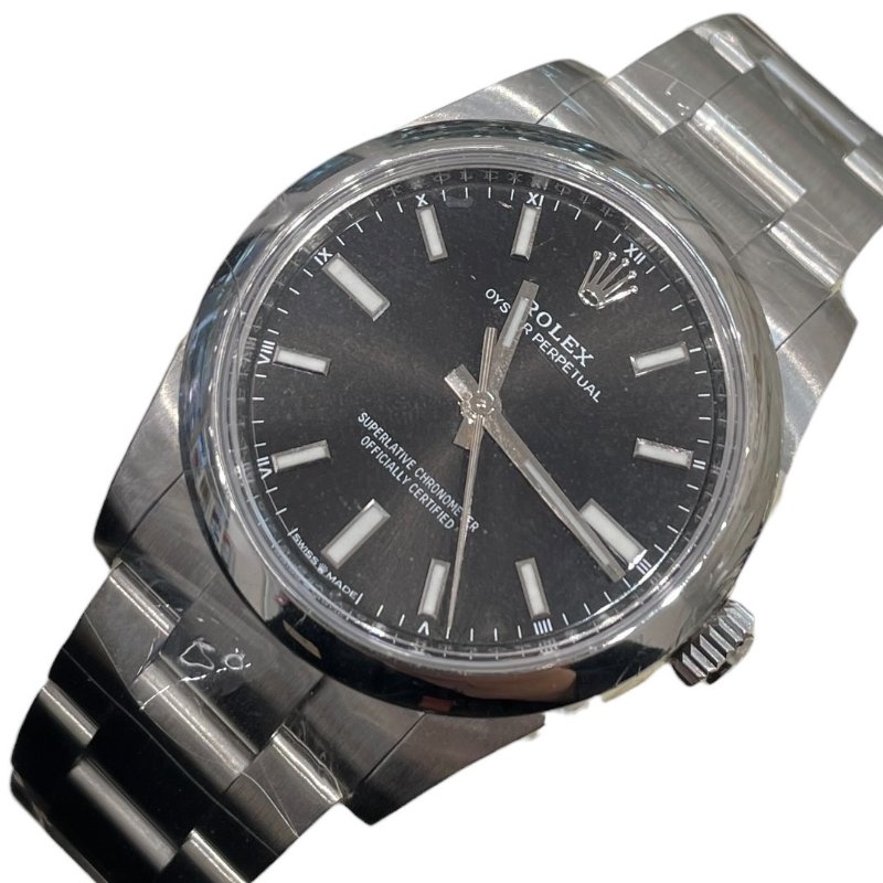 ROLEX 勞力士 OYSTER PERPETUAL 124200 34mm 自動機械腕錶 不鏽鋼 黑色文字盤-0