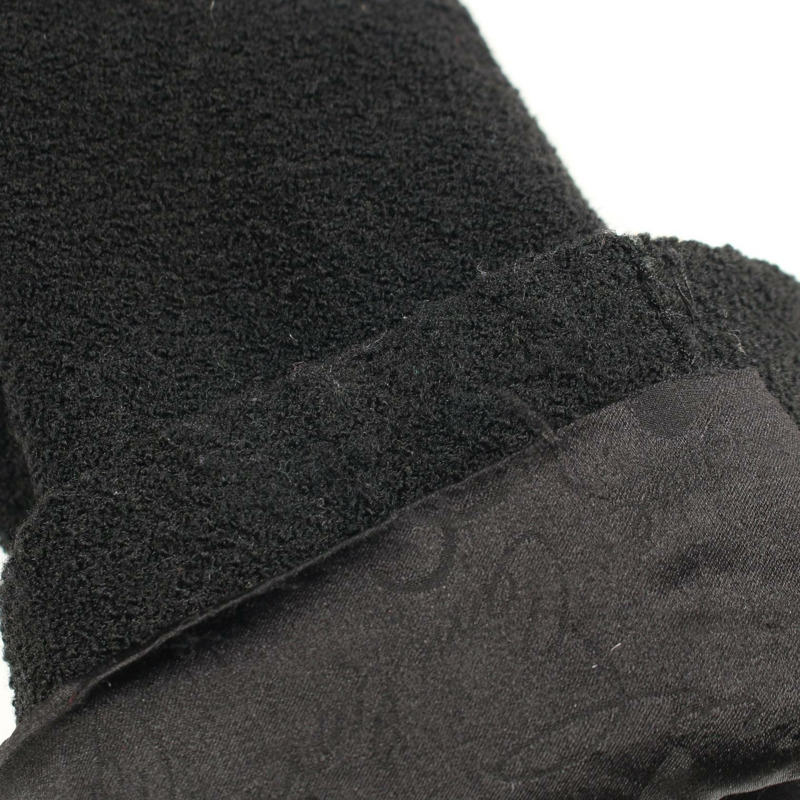 香奈兒 COCO 標誌紐扣 其他羊毛黑色二手女外套-5