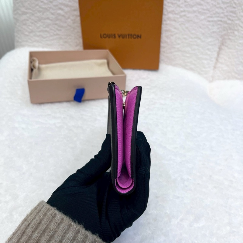 路易威登對開短夾LV原花內裏粉色Lisa短夾 M25692-3
