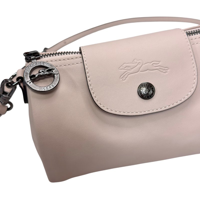 LONGCHAMP Pliage 皮革 斜揹袋-4