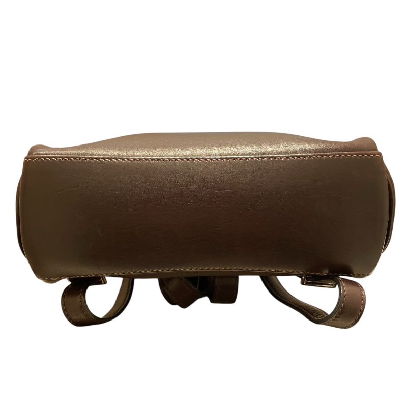 HERMES 愛馬仕 KELLY ADO PM 後背包 光面牛皮 巧克力棕 銀釦 □E刻-4