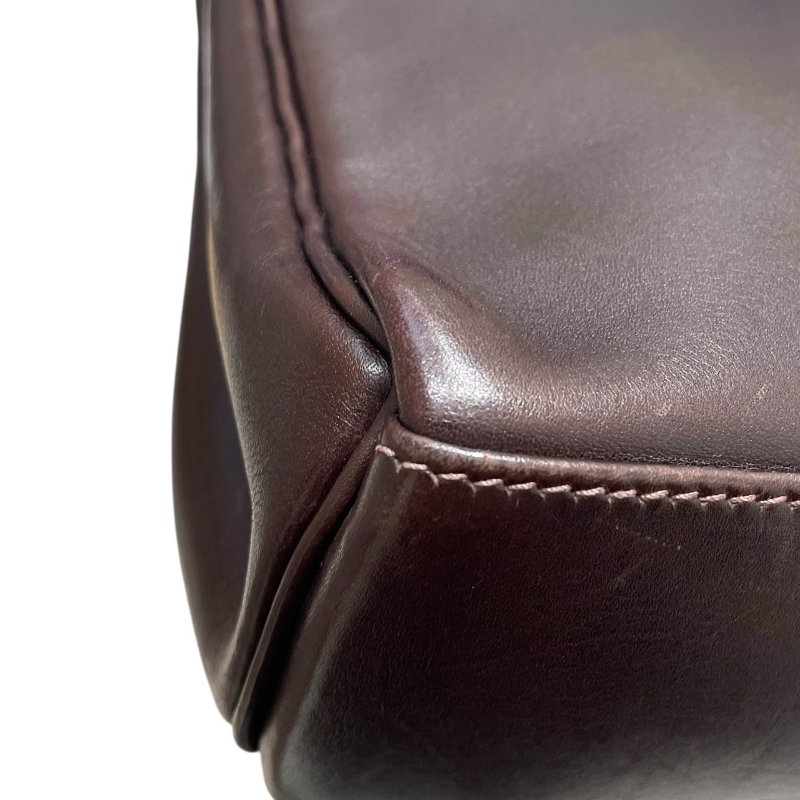 HERMES 愛馬仕 KELLY ADO PM 後背包 光面牛皮 巧克力棕 銀釦 □E刻-5