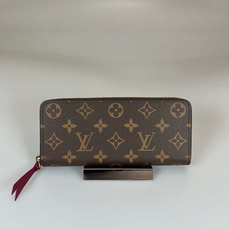 LV M60742/晶片款 紅老花ㄇ拉長夾-0