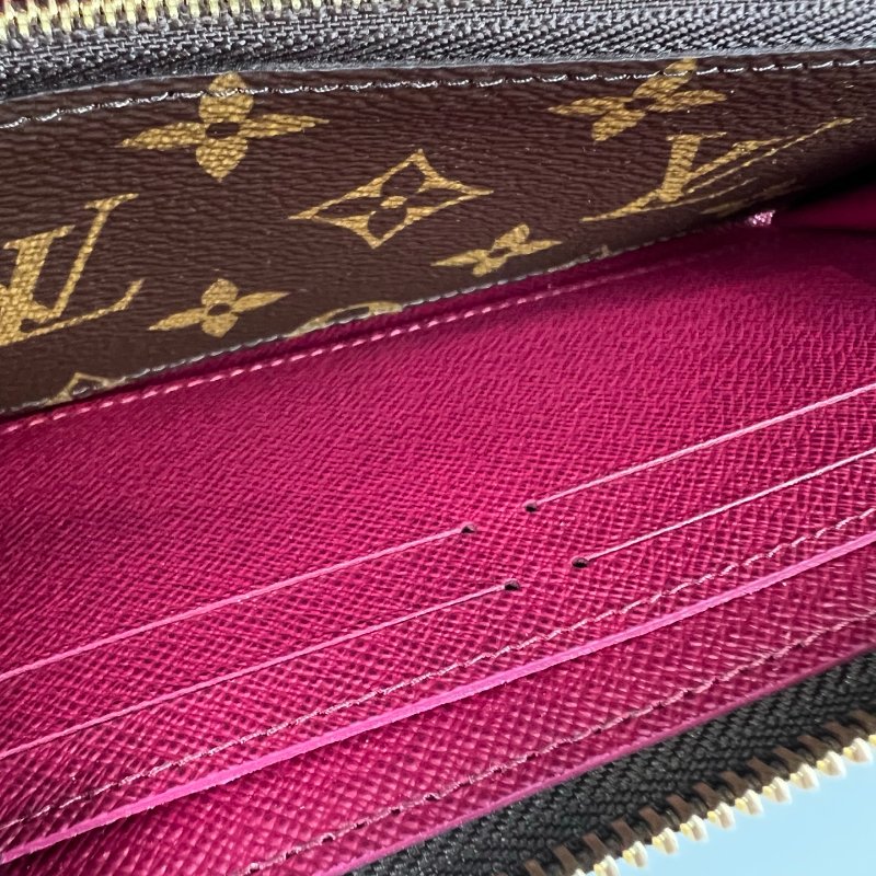 LV M60742/晶片款 紅老花ㄇ拉長夾-6