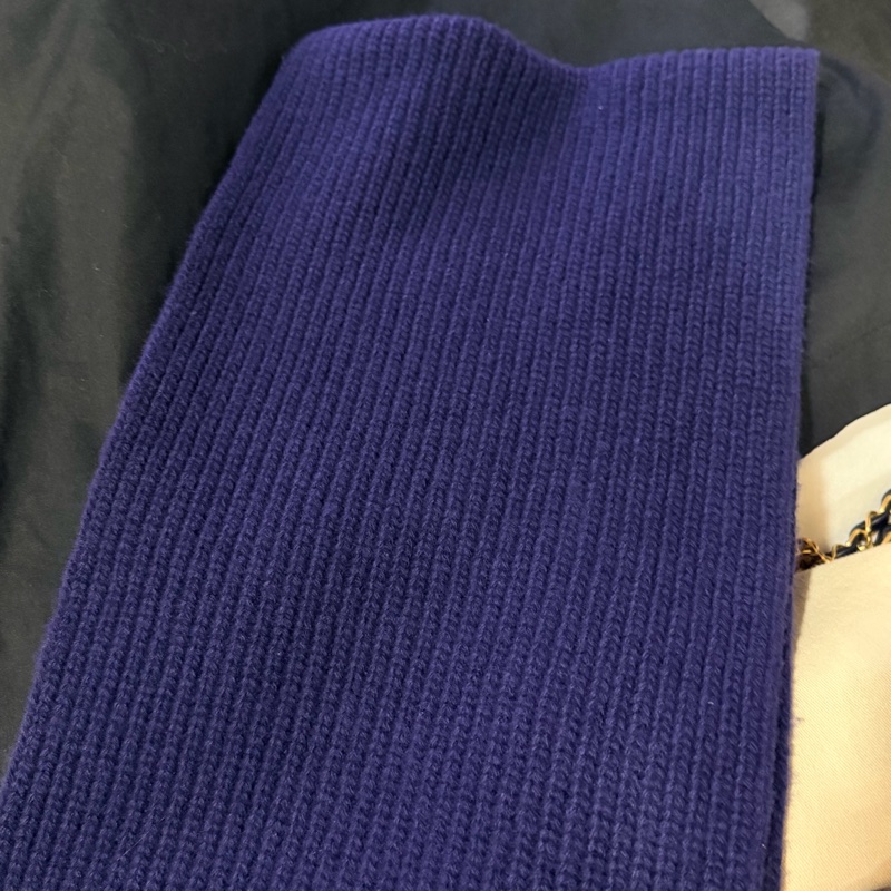 Celine 羊毛圍巾 深藍-14