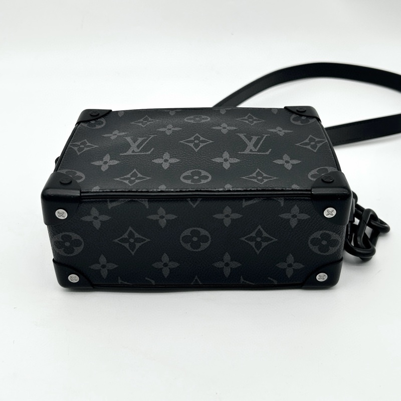 「JL精品代購」9新 LV Soft Trunk現代款黑色老花盒子-8