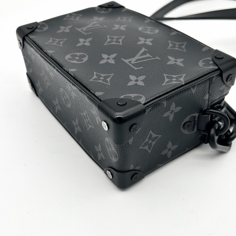 「JL精品代購」9新 LV Soft Trunk現代款黑色老花盒子-10