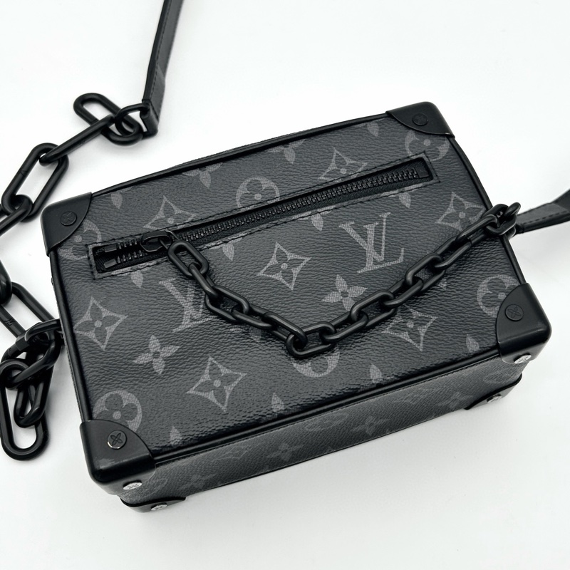 「JL精品代購」9新 LV Soft Trunk現代款黑色老花盒子-11