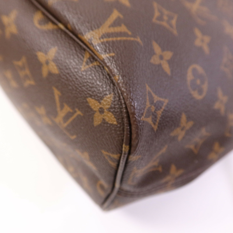 LOUIS VUITTON Monogram Neverfull MM金扣手挽袋-4