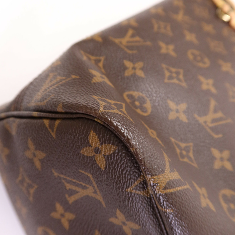 LOUIS VUITTON Monogram Neverfull MM金扣手挽袋-7