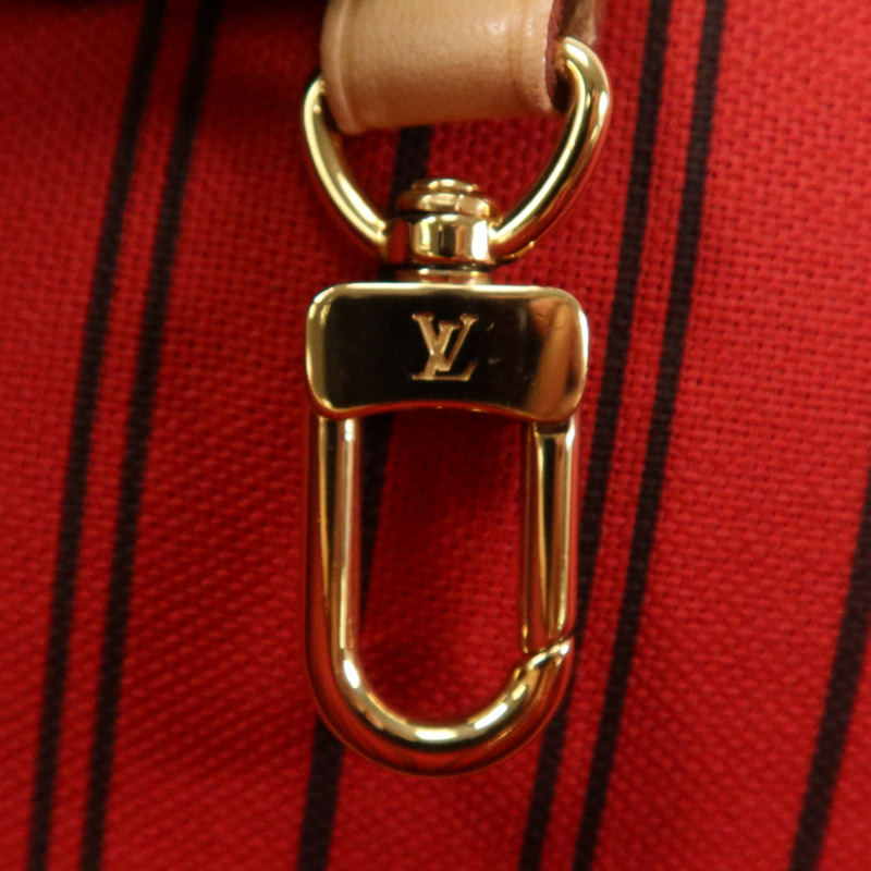 LOUIS VUITTON Monogram Neverfull MM金扣手挽袋-12