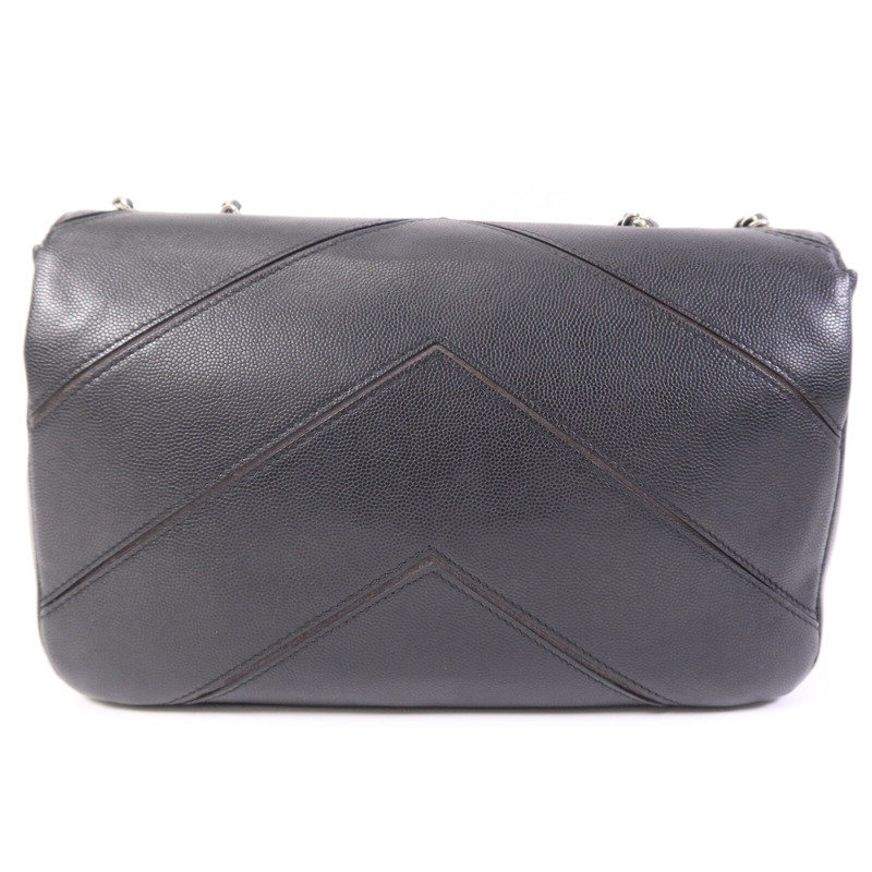 CHANEL 牛皮皮革Shoulder Bag銀扣鏈帶肩背袋-1