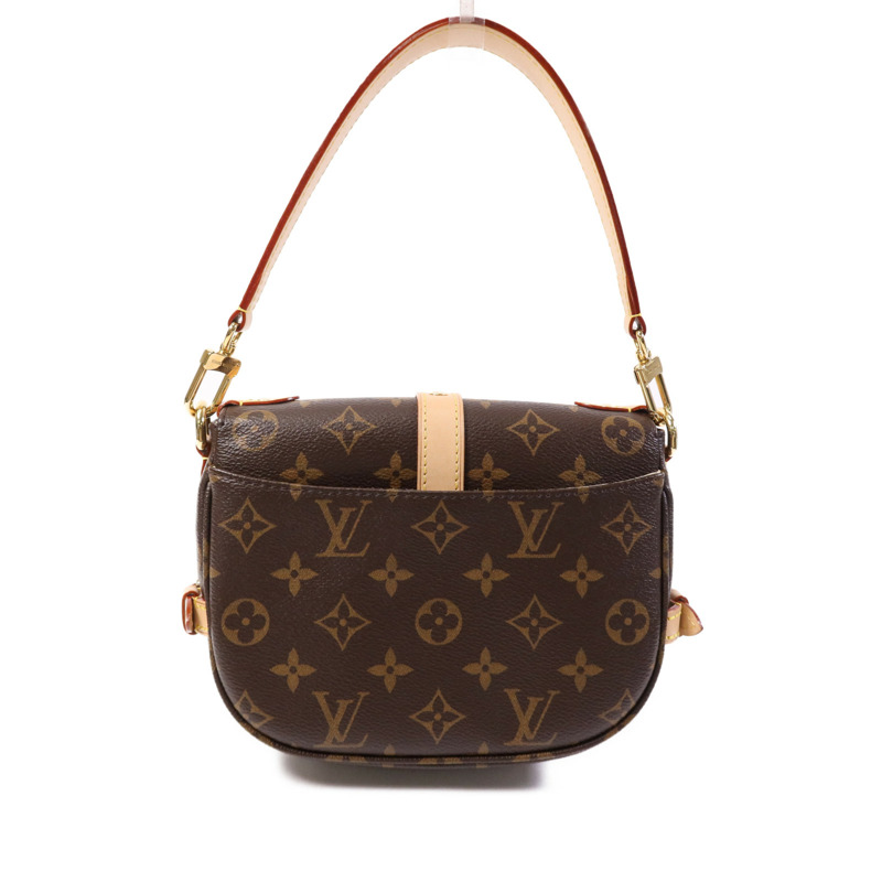 LOUIS VUITTON Monogram Saumur BB金扣手挽肩背兩用袋-1