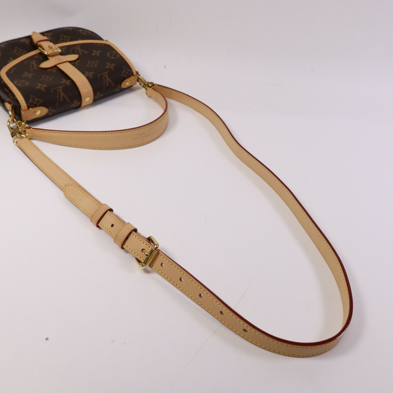 LOUIS VUITTON Monogram Saumur BB金扣手挽肩背兩用袋-8