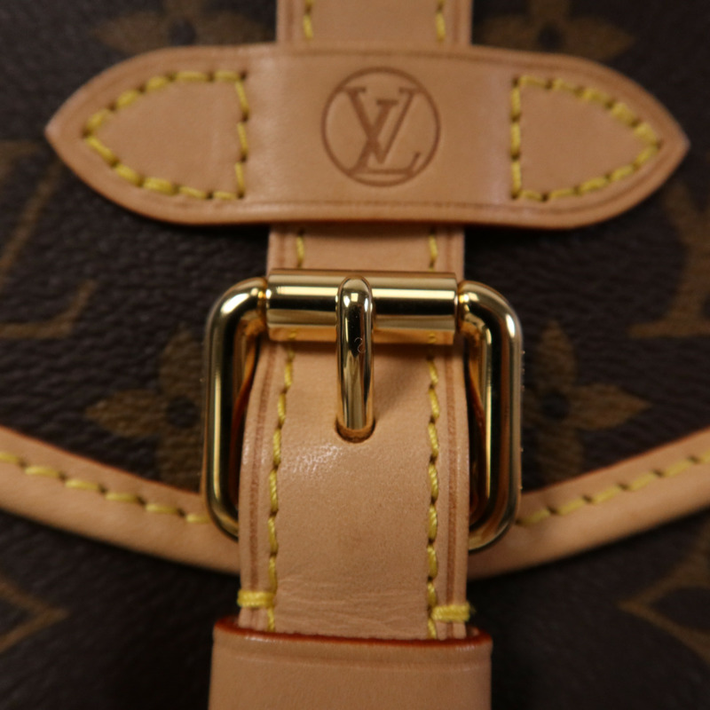 LOUIS VUITTON Monogram Saumur BB金扣手挽肩背兩用袋-9