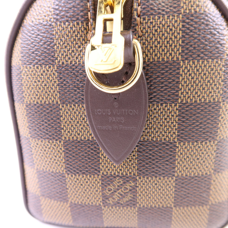 LOUIS VUITTON Damier Speedy Bandouliere 20金扣手挽肩背兩用袋-6