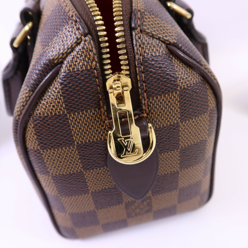 LOUIS VUITTON Damier Speedy Bandouliere 20金扣手挽肩背兩用袋-8