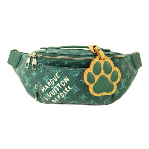 LOUIS VUITTON Monogram Heritage Dog LVers Rush Bumbag銀扣腰包