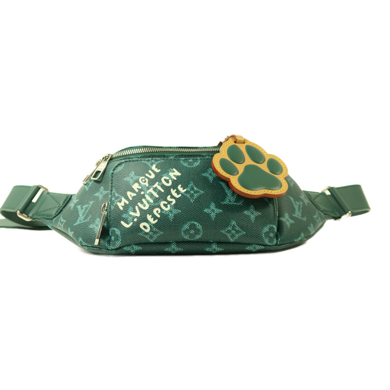 LOUIS VUITTON Monogram Heritage Dog LVers Rush Bumbag銀扣腰包-3