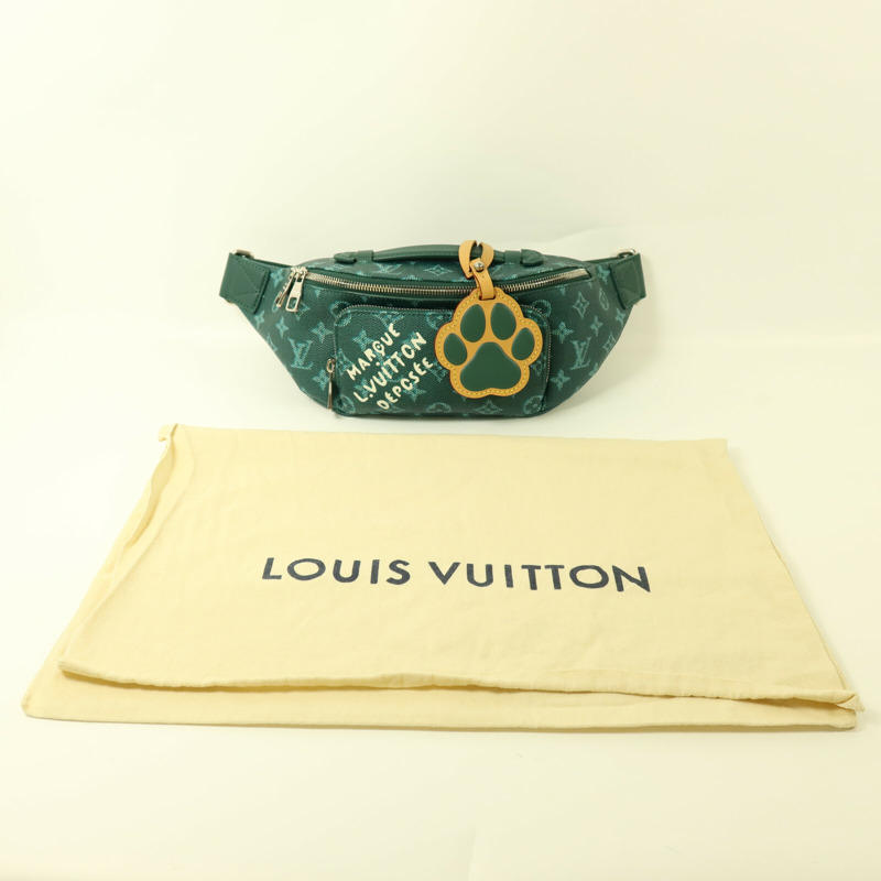 LOUIS VUITTON Monogram Heritage Dog LVers Rush Bumbag銀扣腰包-8