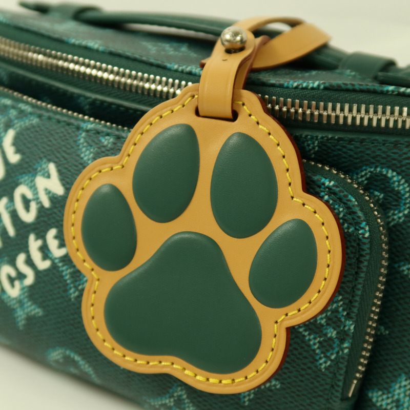 LOUIS VUITTON Monogram Heritage Dog LVers Rush Bumbag銀扣腰包-10