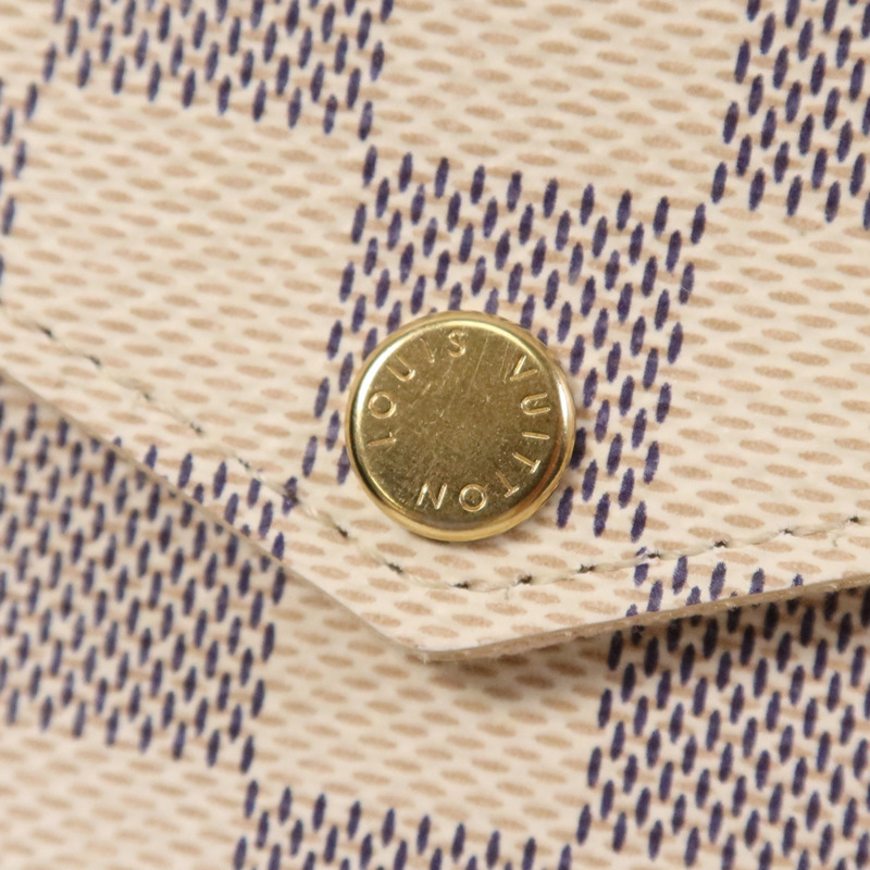 LOUIS VUITTON Damier Azur Felicie Pochette金扣肩背袋-9