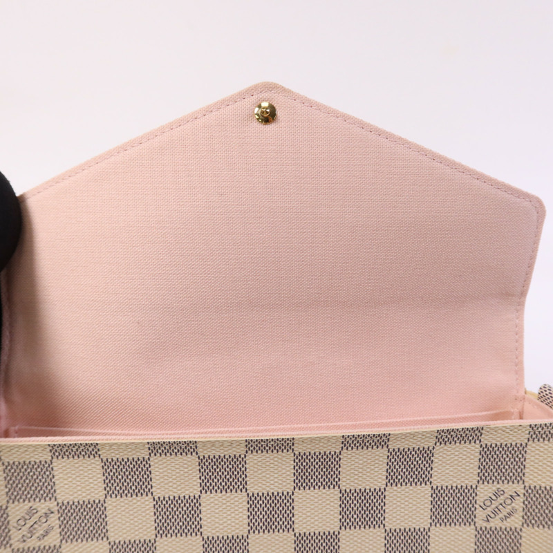 LOUIS VUITTON Damier Azur Felicie Pochette金扣肩背袋-10