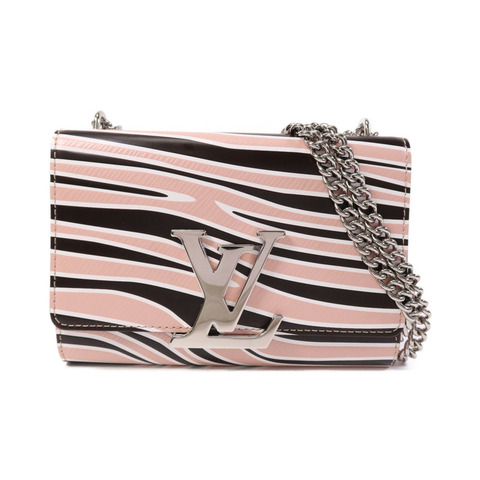 LOUIS VUITTON Epi Zebra Print Bag銀扣鏈帶肩背袋