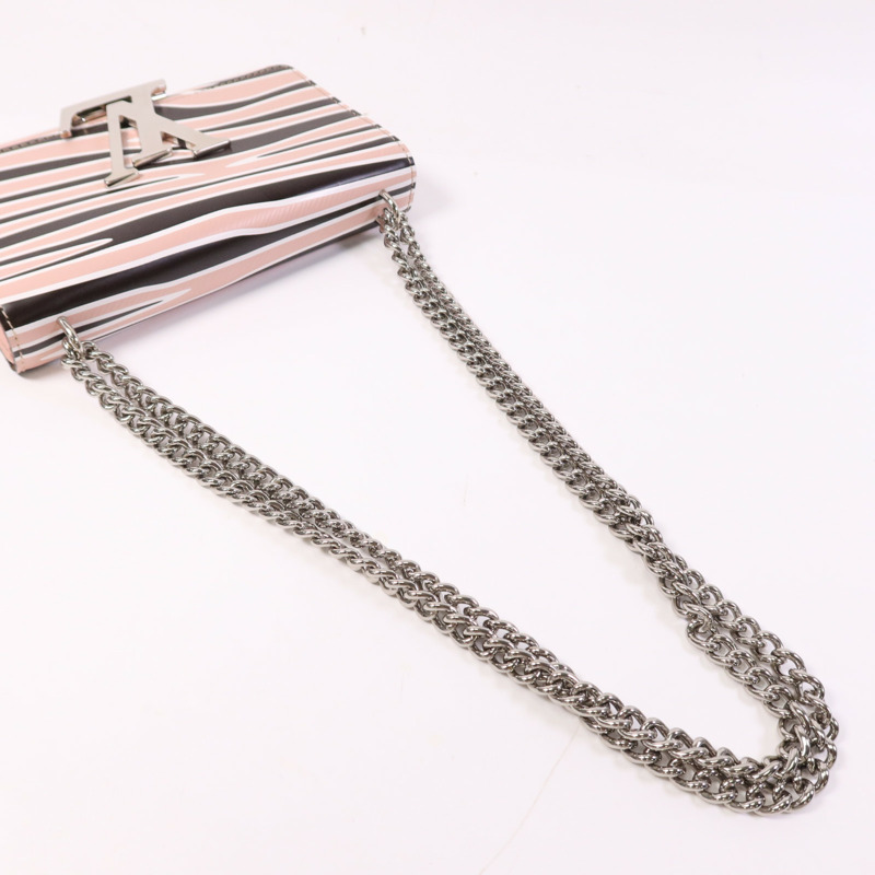 LOUIS VUITTON Epi Zebra Print Bag銀扣鏈帶肩背袋-8