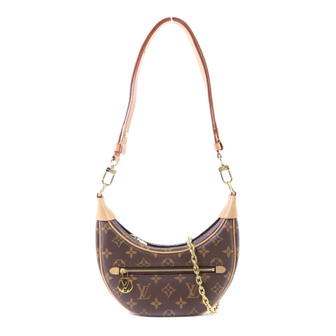 LOUIS VUITTON Monogram Loop金扣肩背袋棕色