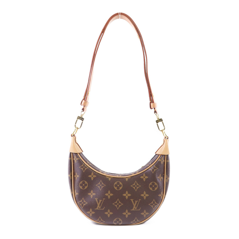 LOUIS VUITTON Monogram Loop金扣肩背袋棕色-2