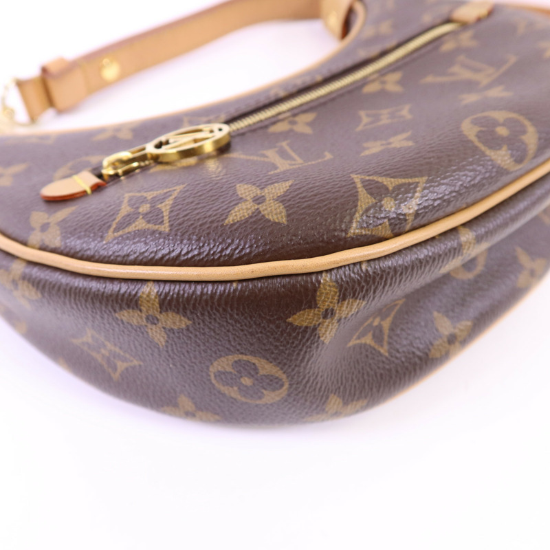 LOUIS VUITTON Monogram Loop金扣肩背袋棕色-11