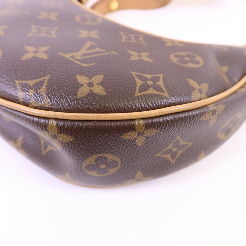LOUIS VUITTON Monogram Loop金扣肩背袋棕色-12