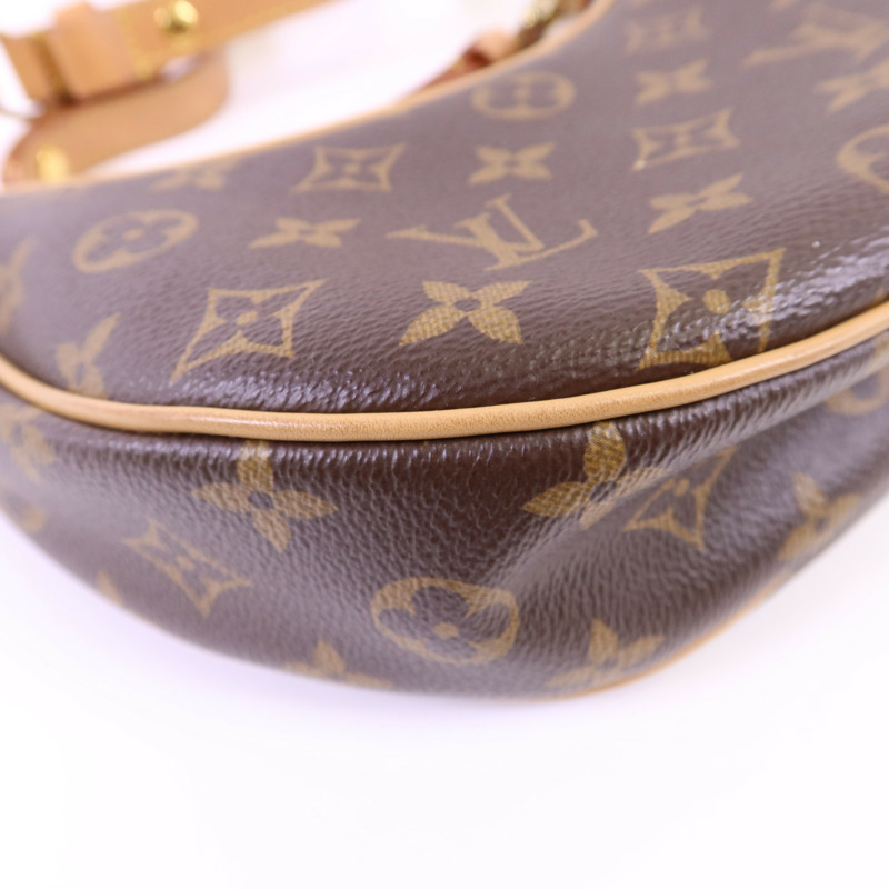 LOUIS VUITTON Monogram Loop金扣肩背袋棕色-13