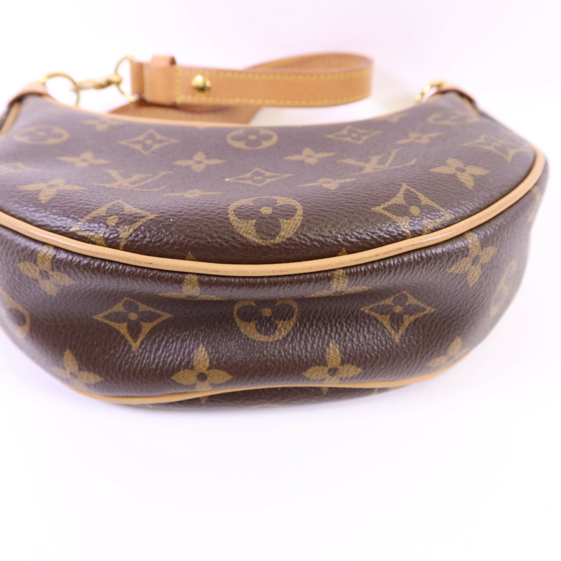 LOUIS VUITTON Monogram Loop金扣肩背袋棕色-14