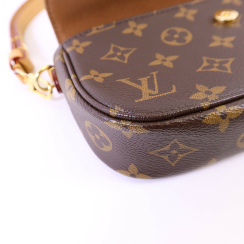 LOUIS VUITTON Monogram Wallet On Chain Ivy金扣肩背袋-11