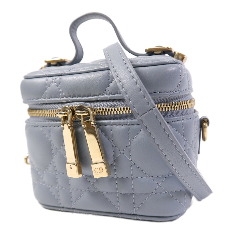 Dior 羊皮皮革Mini Vanity Case金扣鏈帶肩背袋-2