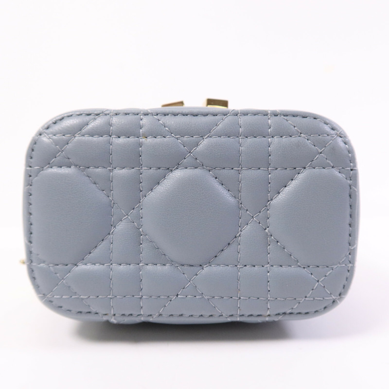 Dior 羊皮皮革Mini Vanity Case金扣鏈帶肩背袋-3