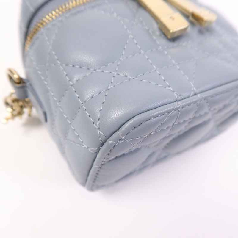 Dior 羊皮皮革Mini Vanity Case金扣鏈帶肩背袋-5