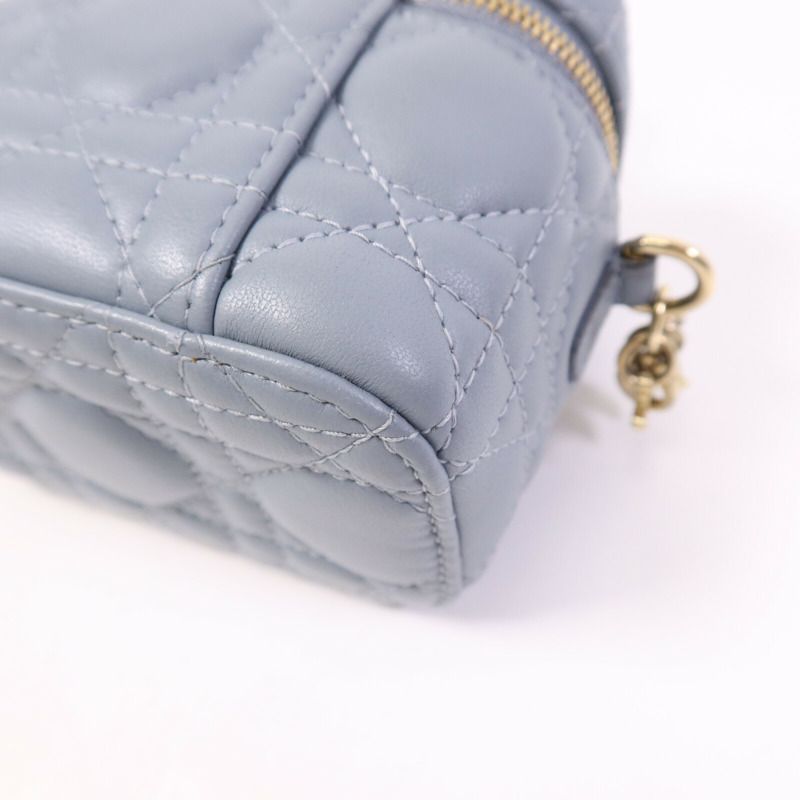 Dior 羊皮皮革Mini Vanity Case金扣鏈帶肩背袋-6