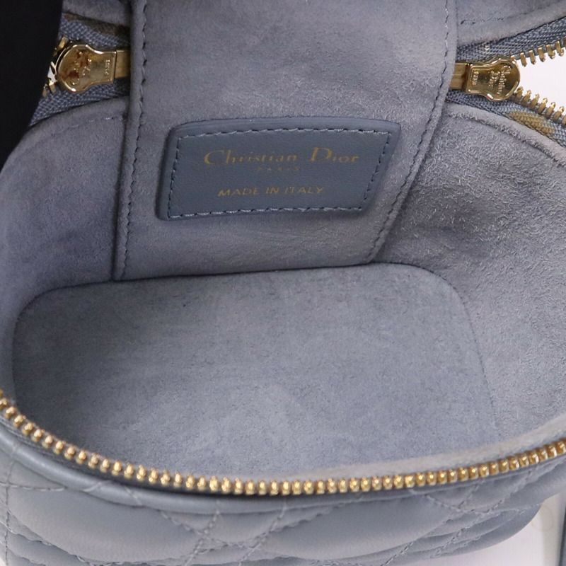 Dior 羊皮皮革Mini Vanity Case金扣鏈帶肩背袋-13