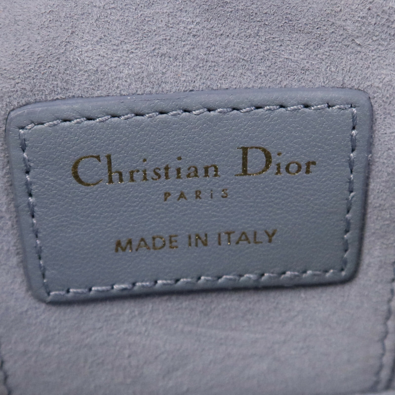 Dior 羊皮皮革Mini Vanity Case金扣鏈帶肩背袋-14
