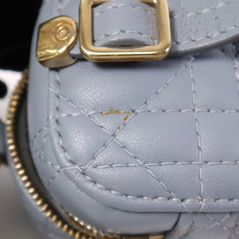 Dior 羊皮皮革Mini Vanity Case金扣鏈帶肩背袋-17