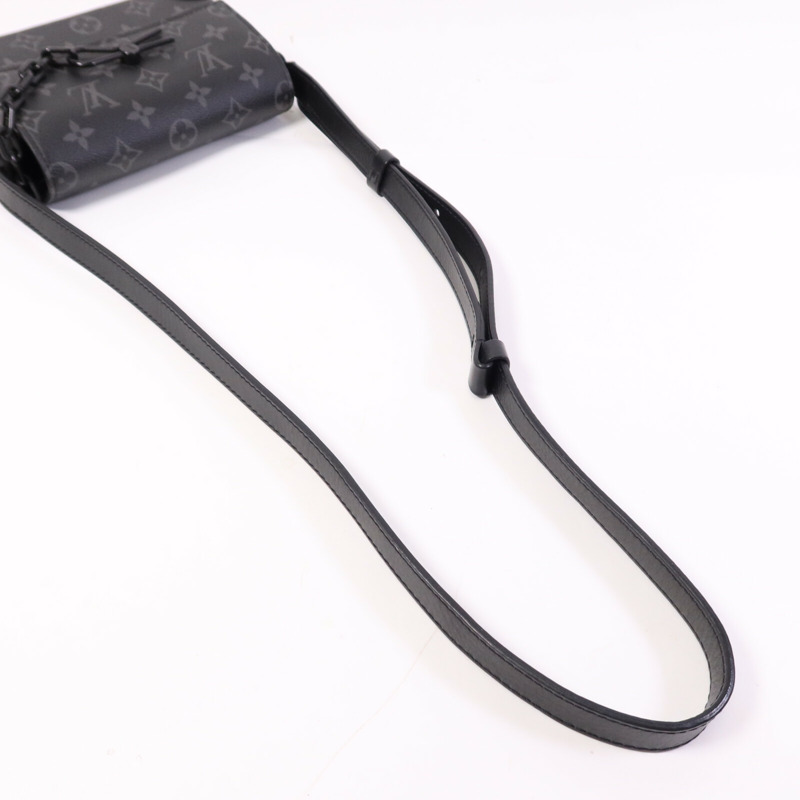 LOUIS VUITTON Monogram Eclipse Steamer Wearable Wallet肩背袋-8