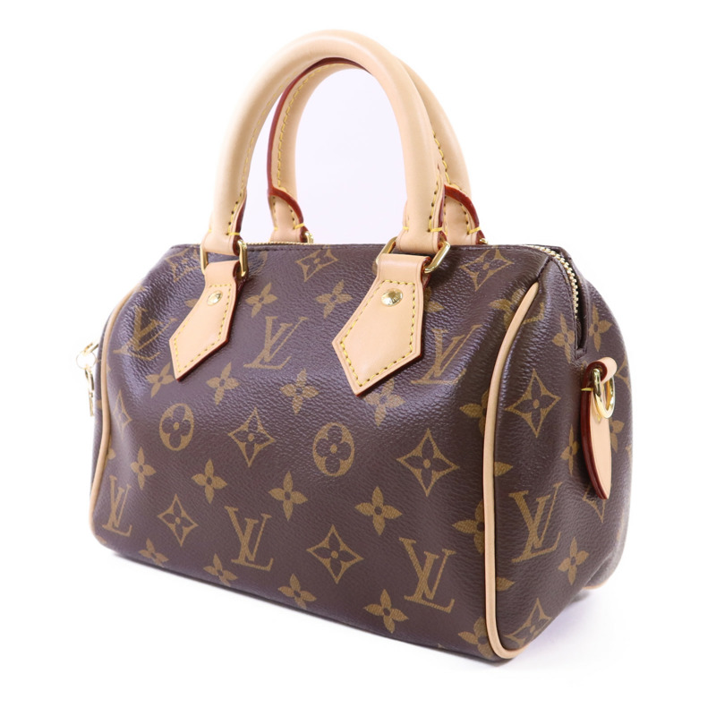 LOUIS VUITTON Monogram Speedy Bandouliere 20金扣手挽肩背兩用袋-2