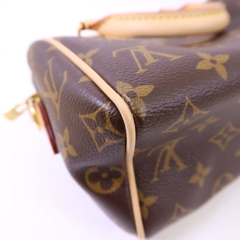 LOUIS VUITTON Monogram Speedy Bandouliere 20金扣手挽肩背兩用袋-13
