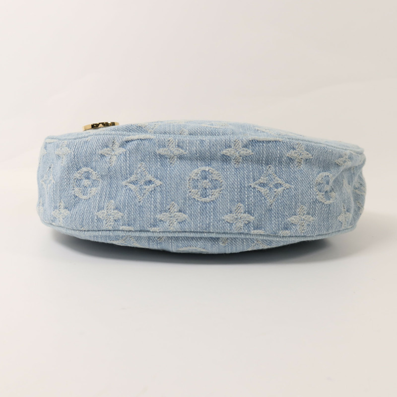 LOUIS VUITTON Monogram Denim Loop金扣鏈帶肩背袋-3