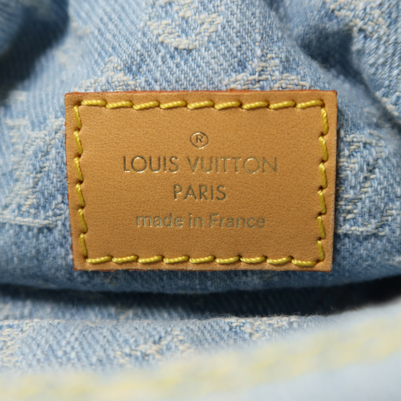 LOUIS VUITTON Monogram Denim Loop金扣鏈帶肩背袋-5